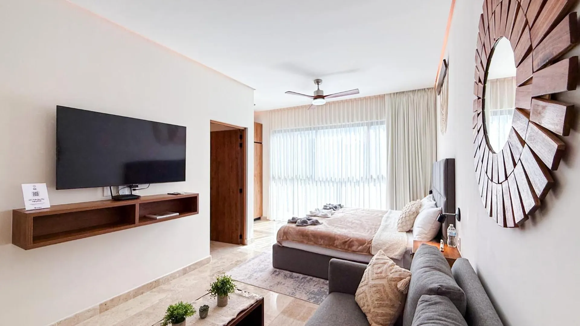 טולום Aldea Zama Apartment King Bed Sofa Kitchen Full Gym Wifi Cinema 0*,