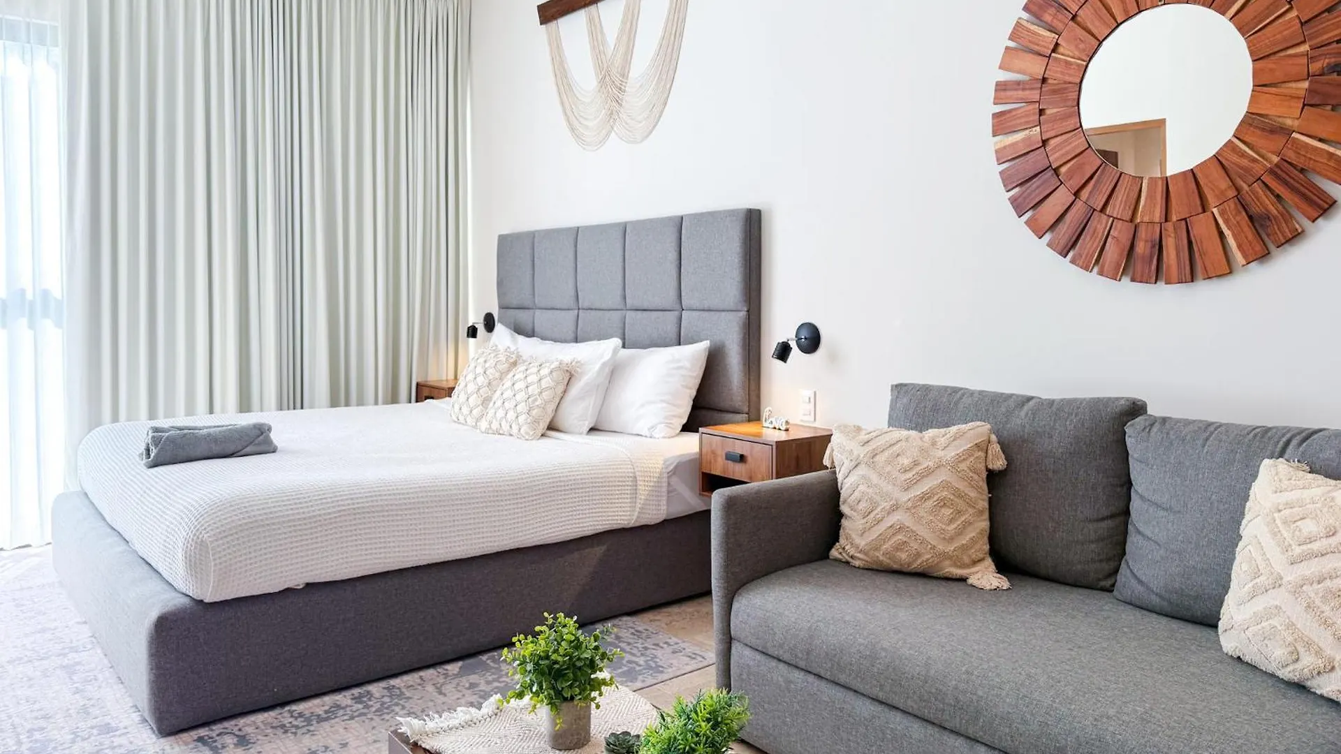 טולום Aldea Zama Apartment King Bed Sofa Kitchen Full Gym Wifi Cinema